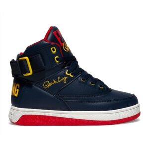 Patrick Ewing Womens Basketball Shoes 7.5 New Orion High Top Navy Red Yellow